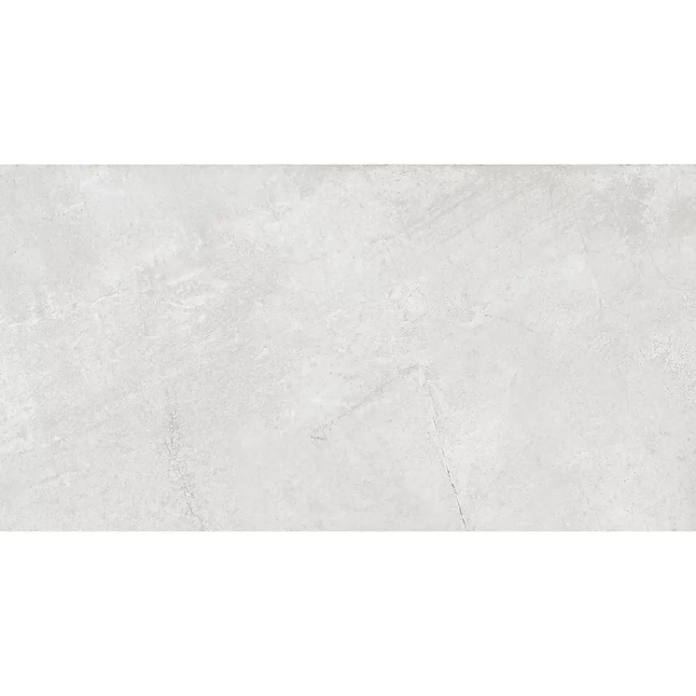 Gresmalt Carrelage sol et mur en grès cérame émaillé effet pierre gris mat L.60 x l.30 cm x ép.7,4 mm, Flora- Carrelage Mural Effet Pierre|Carrelage Sol Effet Pierre