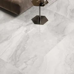Carrelage Mural Pour Pièce À Vivre|Carrelage Sol Effet Marbre<Carrelage sol et mur gris perle brillant Mineral 60 x 120 cm