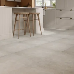 GoodHome Carrelage sol et mur gris clair effet béton L.59,5 x l.59,5 cm x ép.8,7 mm, Arina- Carrelage Mural Effet Béton|Carrelage Sol Effet Béton