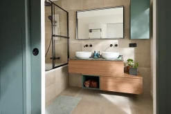 GoodHome Carrelage Mural Pour Wc|Carrelage Mural Effet Béton<Carrelage sol et mur gris clair effet béton L.59,5 x l.29,5 cm x ép.8,7 mm, Arina