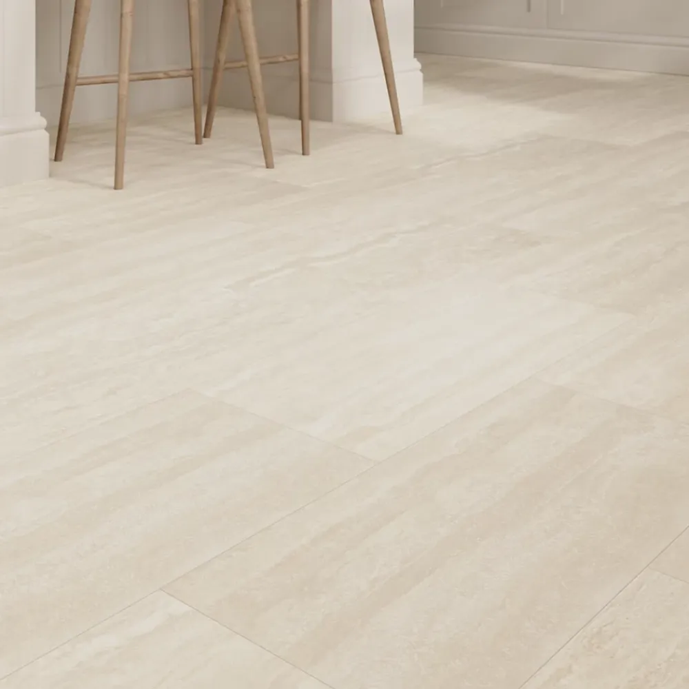 GoodHome Carrelage Mural Effet Pierre|Carrelage Sol Effet Pierre<Carrelage sol et mur intérieur beige effet pierre L.59,5 x l.29,5 cm x ép.8,7 mm, Kyat