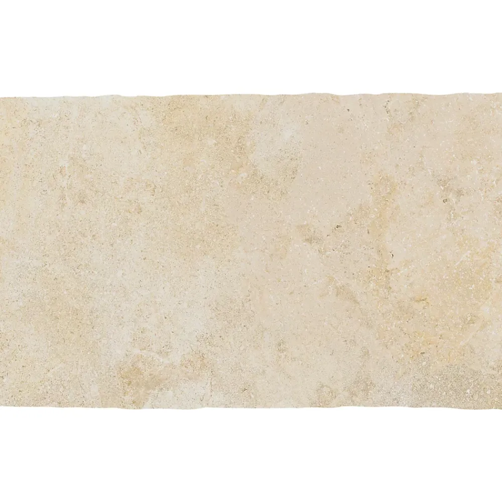 Carrelage sol et mur intérieur en grès cérame émaillé effet pierre ivoire mat L.50 x l.30 cm x ép.9 mm, Sunstone- Carrelage Mural Pour Cuisine|Carrelage Mural Pour Salle De Bains