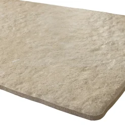Carrelage sol et mur intérieur en grès cérame émaillé effet pierre ivoire mat L.50 x l.30 cm x ép.9 mm, Sunstone- Carrelage Mural Pour Cuisine|Carrelage Mural Pour Salle De Bains