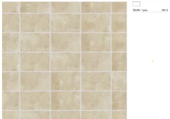 Carrelage sol et mur intérieur en grès cérame émaillé effet pierre ivoire mat L.50 x l.30 cm x ép.9 mm, Sunstone- Carrelage Mural Pour Cuisine|Carrelage Mural Pour Salle De Bains