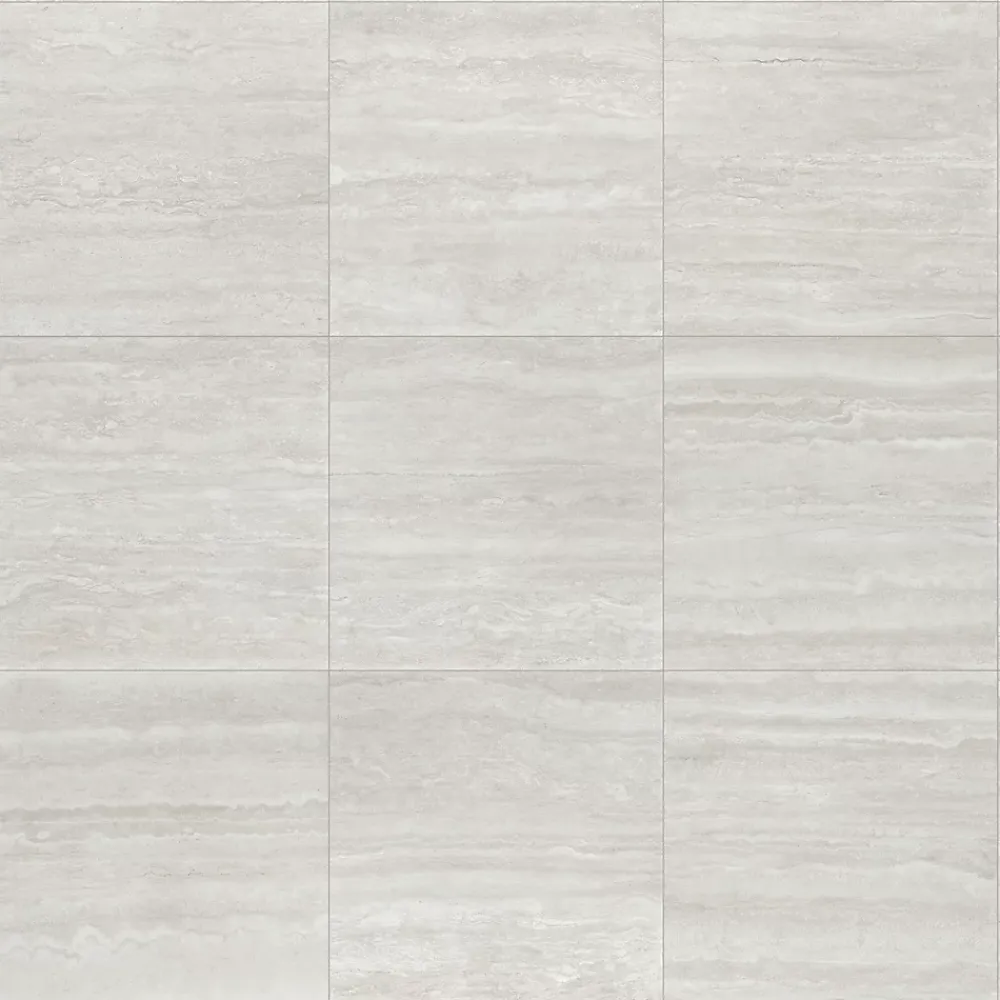 GoodHome Carrelage Mural Effet Pierre|Carrelage Sol Effet Pierre<Carrelage sol et mur intérieur gris clair effet pierre L.59,5 x l.59,5 cm x ép.9,5 mm, Kyat