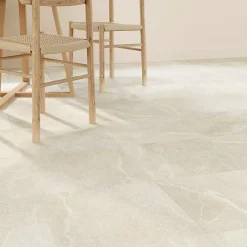 GoodHome Carrelage Mural Effet Pierre|Carrelage Mural Pour Douche<Carrelage sol et mur intérieur beige effet pierre L.45 x l.45 cm x ép.9,1 mm, Limo Mocca