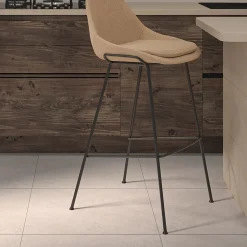 Ecoceramic Carrelage sol et mur intérieur en grès cérame émaillé effet pierre beige mat L.60 x l.60 cm x ép.8,5 mm, Basilea- Carrelage Mural Pour Cuisine|Carrelage Mural Pour Salle De Bains