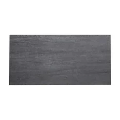 GoodHome Carrelage Mural Pour Wc|Carrelage Mural Pour Salle De Bains<Carrelage sol et mur intérieur anthracite effet pierre L.60 x l.30 cm x ép.9,5 mm, Oikos