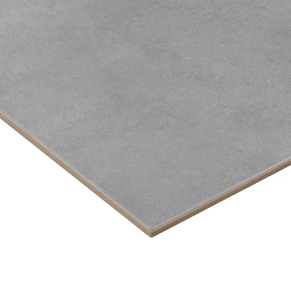 GoodHome Carrelage sol et mur intérieur gris mat effet béton L.61,7 x l.30,7 cm x ép.7,4 mm, Konkrete- Carrelage Mural Pour Douche|Carrelage Mural Pour Wc