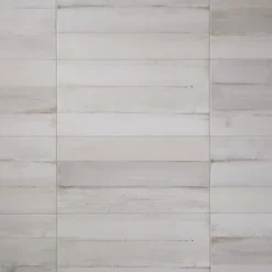 Carrelage sol et mur intérieur effet bois brut gris clair L.60 x l.30 cm x ép.8,7 mm, Norwegio- Carrelage Mural Pour Douche|Carrelage Mural Pour Salle De Bains