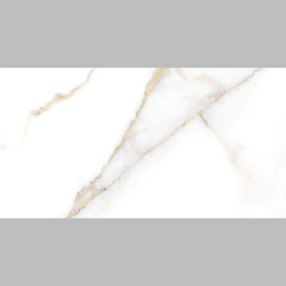 Carrelage sol et mur intérieur en grès cérame émaillé effet marbre blanc et doré poli L.60 x l.30 cm x ép.9 mm, Fiordo Reve- Carrelage Mural Pour Pièce À Vivre|Carrelage Mural Effet Marbre