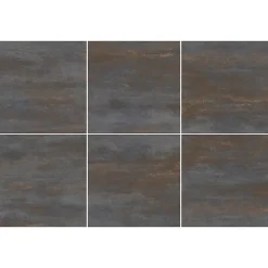 Gresmalt Carrelage sol et mur intérieur en grès cérame effet béton noir mat L.60 x l.60 cm x ép.7,4 mm, Upper- Carrelage Mural Pour Wc|Carrelage Mural Pour Cuisine