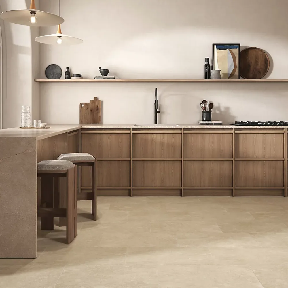 Carrelage Mural Pour Wc|Carrelage Mural Effet Béton<Carrelage sol et mur intérieur beige effet pierre L.60,4 x l.30 cm x ép.7,4 mm, Mitha