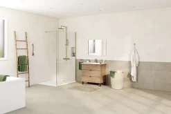 Carrelage Mural Pour Wc|Carrelage Mural Effet Béton<Carrelage sol et mur intérieur beige effet pierre L.60,4 x l.30 cm x ép.7,4 mm, Mitha
