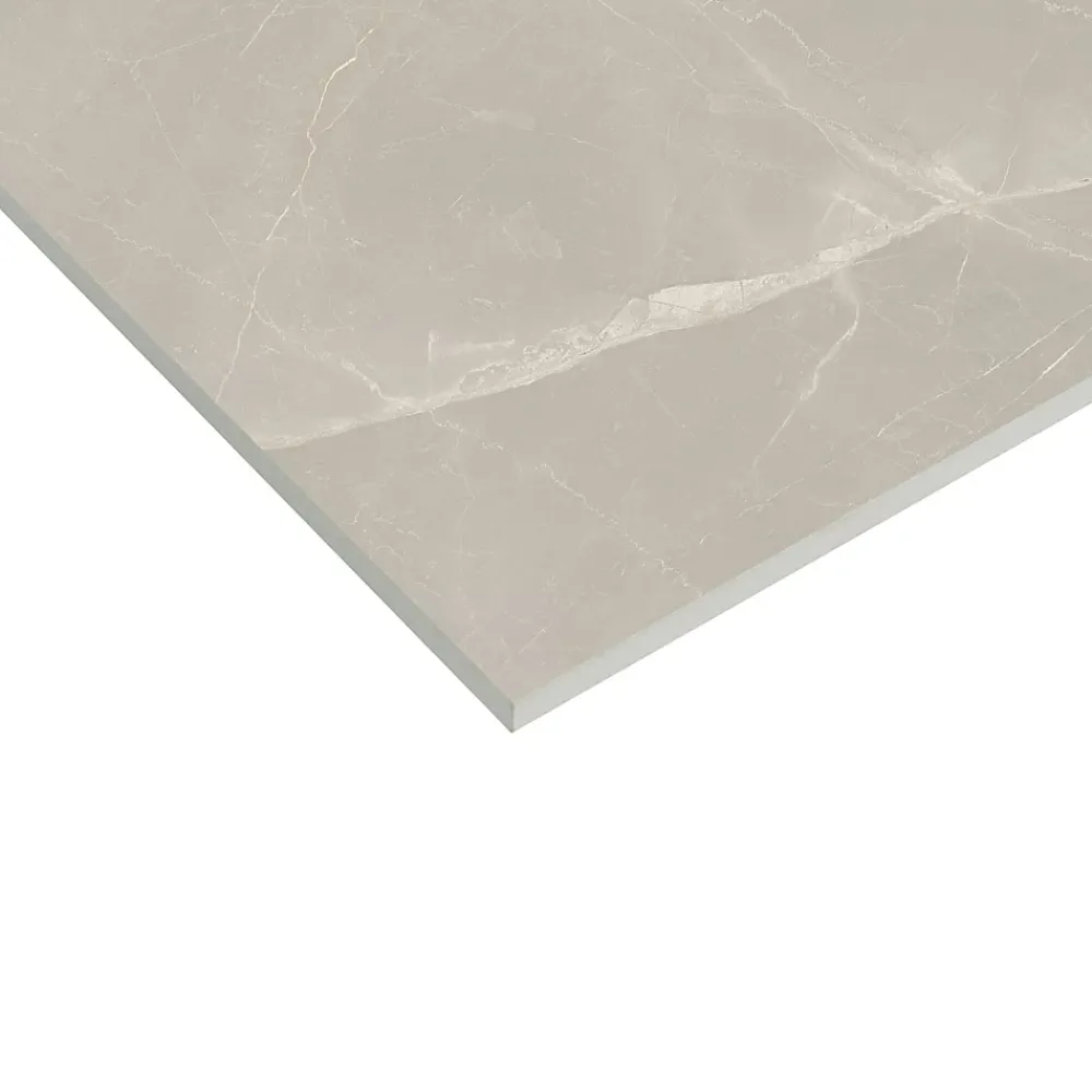 Carrelage sol et mur intérieur effet marbre beige grisé L.61 x l.61 cm x ép.9 mm, Stone Marble- Carrelage Sol Effet Marbre|Carrelage Sol Pour Pièce À Vivre