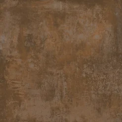 Carrelage sol et mur intérieur en grès cérame émaillé effet béton marron cuivré satin L.60 x l.60 cm x ép.8 mm, Malt- Carrelage Mural Effet Béton|Carrelage Sol Effet Béton
