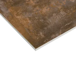 Carrelage sol et mur intérieur en grès cérame émaillé effet béton marron cuivré satin L.60 x l.60 cm x ép.8 mm, Malt- Carrelage Mural Effet Béton|Carrelage Sol Effet Béton