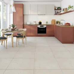 Carrelage Sol Effet Pierre<Carrelage sol et mur intérieur effet pierre beige L.60 x l.60 cm x ép.9,5 mm, Illusion