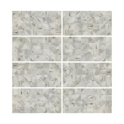Carrelage sol et mur intérieur en grès cérame émaillé effet béton décoré multicouleurs satin L.61 x l.31 cm x ép.8 mm, Malt- Carrelage Mural Pour Cuisine|Carrelage Sol Pour Cuisine