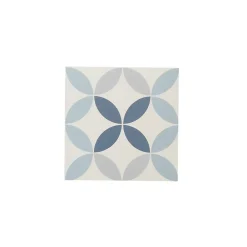 Colours Carrelage Mural Pour Wc|Carrelage Mural Effet Carreaux De Ciment<Carrelage sol et mur intérieur Hydrolic effet carreau de ciment décor cercle bleu L. 20 x l. 20 x Ep. 1 cm