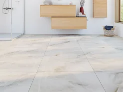 Carrelage Mural Pour Pièce À Vivre|Carrelage Mural Effet Marbre<Carrelage sol et mur intérieur effet marbre beige brillant L.60 x l.60 cm x ép.9 mm, Harvey
