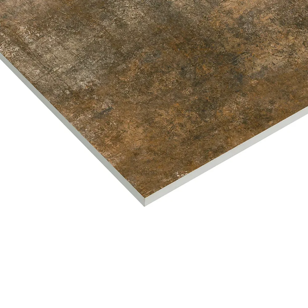 Carrelage Mural Effet Béton|Carrelage Mural Pour Douche<Carrelage sol et mur intérieur effet béton oxydé L.61 x l.61 cm x ép.9 mm, Real Ruggine