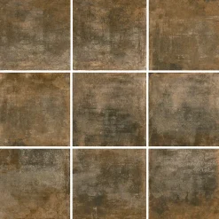 Carrelage Mural Effet Béton|Carrelage Mural Pour Douche<Carrelage sol et mur intérieur effet béton oxydé L.61 x l.61 cm x ép.9 mm, Real Ruggine