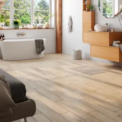 Carrelage sol et mur intérieur effet bois brut mat L.90 x l.15 cm x ép.7,5 mm, Shireen- Carrelage Mural Pour Pièce À Vivre|Carrelage Mural Effet Bois