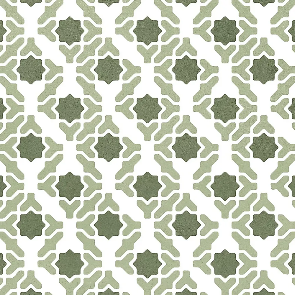 Carrelage Mural Effet Carreaux De Ciment|Carrelage Mural Pour Pièce À Vivre<Carrelage sol et mur intérieur effet carreaux de ciment tons vert menthe L.20 x l.20 cm x ép.7,4 mm, Glamour Mint Mix