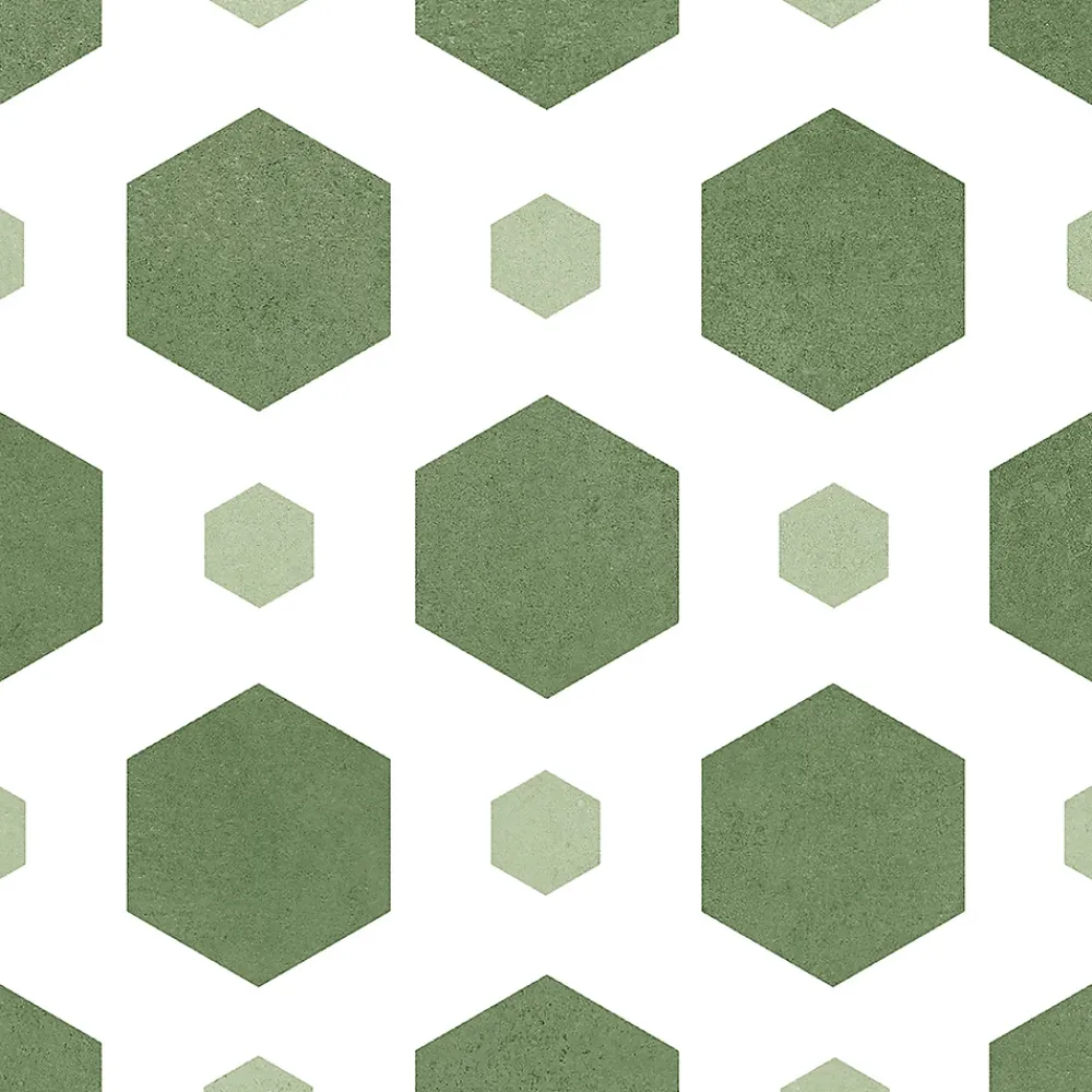 Carrelage Mural Effet Carreaux De Ciment|Carrelage Mural Pour Pièce À Vivre<Carrelage sol et mur intérieur effet carreaux de ciment tons vert menthe L.20 x l.20 cm x ép.7,4 mm, Glamour Mint Mix