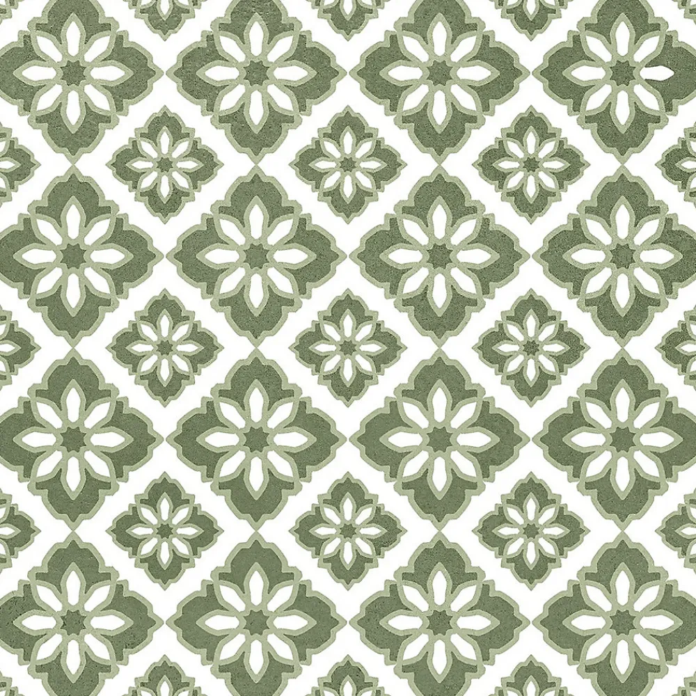 Carrelage Mural Effet Carreaux De Ciment|Carrelage Mural Pour Pièce À Vivre<Carrelage sol et mur intérieur effet carreaux de ciment tons vert menthe L.20 x l.20 cm x ép.7,4 mm, Glamour Mint Mix
