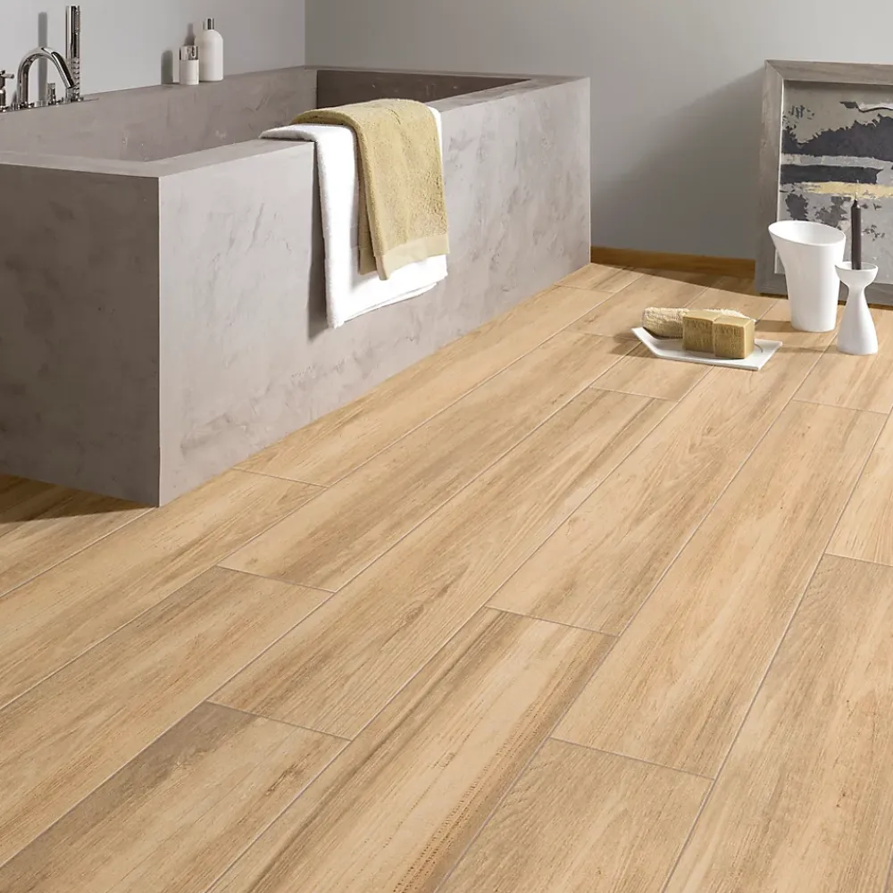 Carrelage Mural Pour Douche|Carrelage Mural Pour Salle De Bains<Carrelage sol et mur intérieur effet bois brut L.120 x l.20 cm x ép.9 mm, Kyra Rovere