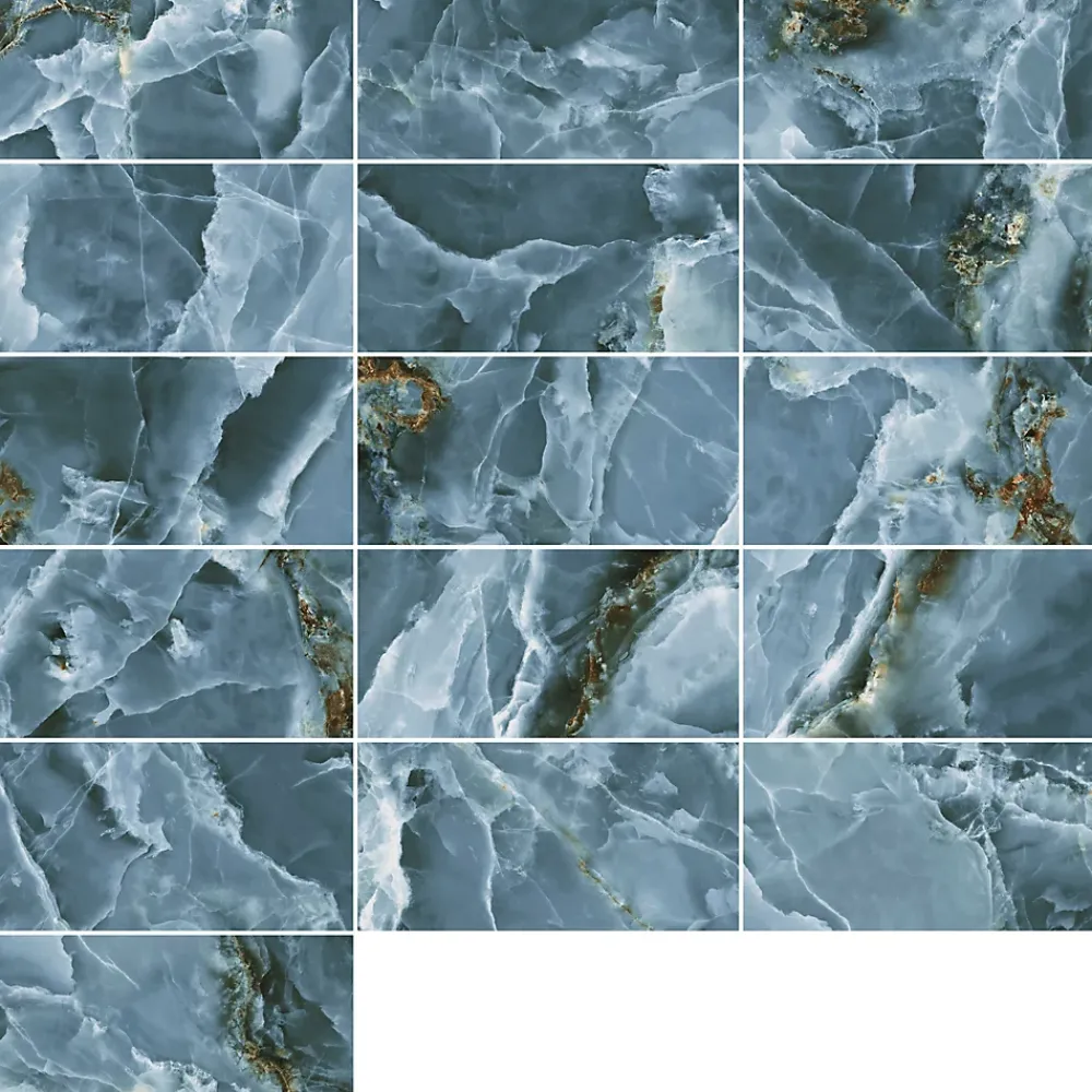 Carrelage sol et mur intérieur effet marbre bleu poli L.120 x l.60 cm x ép.10,5 mm, Iceland- Carrelage Mural Pour Douche|Carrelage Mural Pour Wc