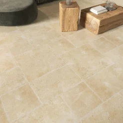 Carrelage Mural Pour Cuisine|Carrelage Mural Pour Salle De Bains<Carrelage sol et mur intérieur effet pierre ivoire mat L.30 x l.30 cm x ép.9 mm, Sunstone