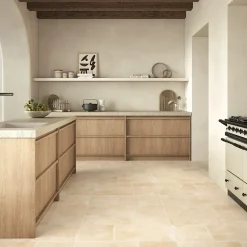 Carrelage Mural Pour Cuisine|Carrelage Mural Pour Salle De Bains<Carrelage sol et mur intérieur effet pierre ivoire mat L.30 x l.30 cm x ép.9 mm, Sunstone