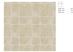 Carrelage Mural Pour Cuisine|Carrelage Mural Pour Salle De Bains<Carrelage sol et mur intérieur effet pierre ivoire mat L.30 x l.30 cm x ép.9 mm, Sunstone
