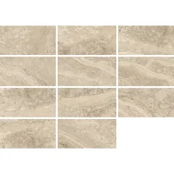 Carrelage Mural Effet Pierre|Carrelage Mural Pour Douche<Carrelage sol et mur intérieur effet pierre beige L.120 x l.60 cm x ép.9 mm, Siena