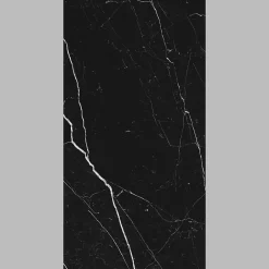 Carrelage sol et mur intérieur en grès cérame effet marbre noir mat L.120 x l.60 cm x ép.9 mm, Fiordo Tresor- Carrelage Mural Pour Pièce À Vivre|Carrelage Mural Effet Marbre