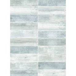Carrelage sol et mur intérieur effet bois gris L.60 x l.15 cm x ép.8 mm, Julyo- Carrelage Mural Pour Douche|Carrelage Mural Pour Wc
