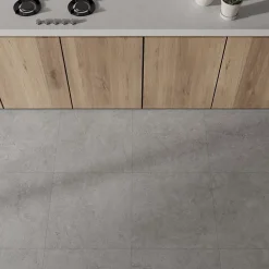 Ecoceramic Carrelage Mural Pour Salle De Bains|Carrelage Mural Pour Wc<Carrelage sol et mur intérieur en grès cérame émaillé effet pierre gris mat L.60 x l.60 cm x ép.8,5 mm, Basilea