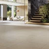 Cristacer Carrelage sol et mur intérieur / extérieur effet béton Blent Sand l.90 X L.90 cm rectifié 1er choix- Carrelage Sol Effet Béton