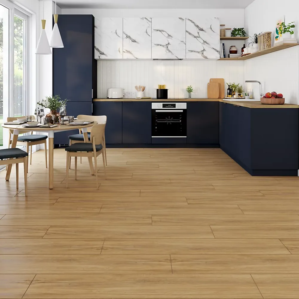 Alaplana Carrelage sol et mur intérieur effet parquet mat L.120 x l.23cm x ép.9,7mm , Svalbard- Carrelage Sol Effet Bois|Carrelage Sol Pour Cuisine