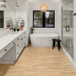 Carrelage sol et mur intérieur effet bois brut L.60 x l.15 cm x ép.8,5 mm, Kyra Rovere- Carrelage Mural Pour Douche|Carrelage Mural Pour Salle De Bains