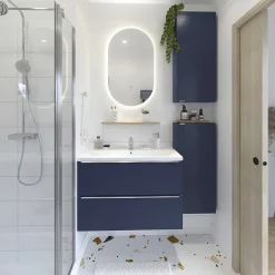 Carrelage Mural Pour Wc|Carrelage Mural Pour Douche<Carrelage sol et mur intérieur effet terrazzo L.60 x l.60 cm x ép.10 mm, Neotech Terazo
