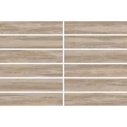 Carrelage Mural Pour Douche|Carrelage Mural Pour Wc<Carrelage sol et mur intérieur effet bois brut mat L.120 x l.20 cm x ép.9 mm, Kyra Betulla