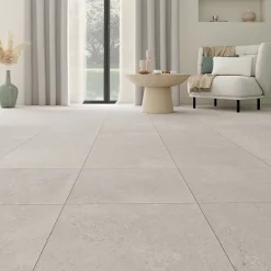 Carrelage sol et mur intérieur effet pierre gris clair L.45 x l.45 cm x ép.8,5 mm, Rodas- Carrelage Mural Pour Cuisine|Carrelage Sol Pour Pièce À Vivre