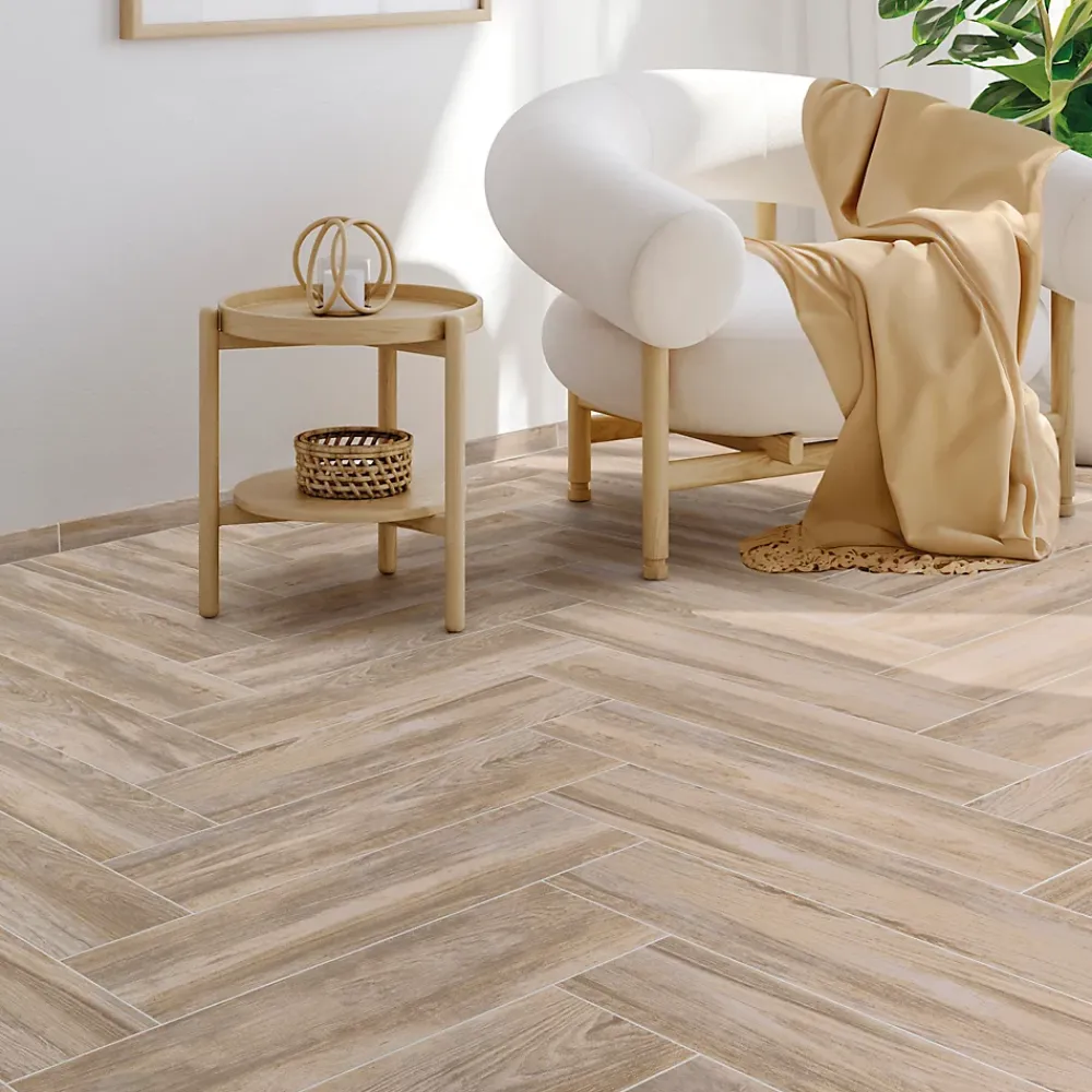 Carrelage Mural Pour Wc|Carrelage Mural Pour Douche<Carrelage sol et mur intérieur effet bois brut mat L.60 x l.15 cm x ép.8,5 mm, Kyra Betulla