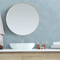 Carrelage Mural Pour Wc|Carrelage Sol Pour Wc<Carrelage sol et mur intérieur bleu océan L.20 x l.20 cm x ép.7,4 mm, Glamour Océan