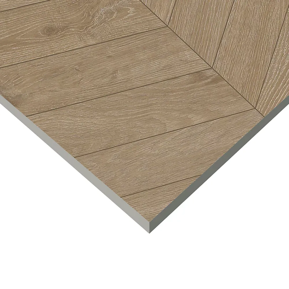 Carrelage Mural Pour Pièce À Vivre|Carrelage Mural Effet Bois<Carrelage sol et mur intérieur effet bois chevron mat L.60 x l.60 cm x ép.9 mm, Baku