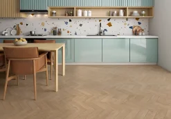 Carrelage Mural Pour Pièce À Vivre|Carrelage Mural Effet Bois<Carrelage sol et mur intérieur effet bois chevron mat L.60 x l.60 cm x ép.9 mm, Baku